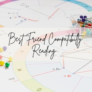 Lectura astrológica de la carta natal para mejores amigos, compatibilidad de mejores amigos, regalos astrológicos para mejores amigos, lectura de sinastría