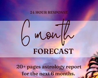 Lectures d'astrologie avec prévisions sur 6 mois | Transits actuels | Rapport de transit, lecture du zodiaque