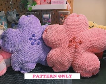 Crochet Sakura Cushion - Pattern