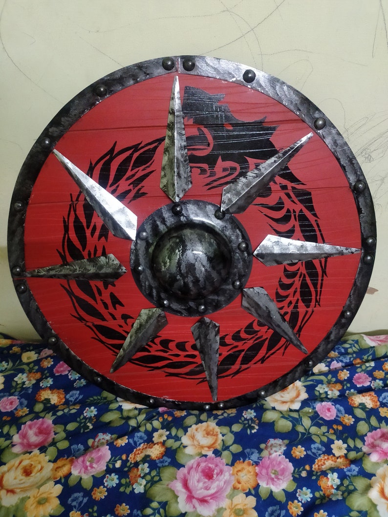 Medieval Warrior Wood & Steel Viking Round Shield Armor Etsy