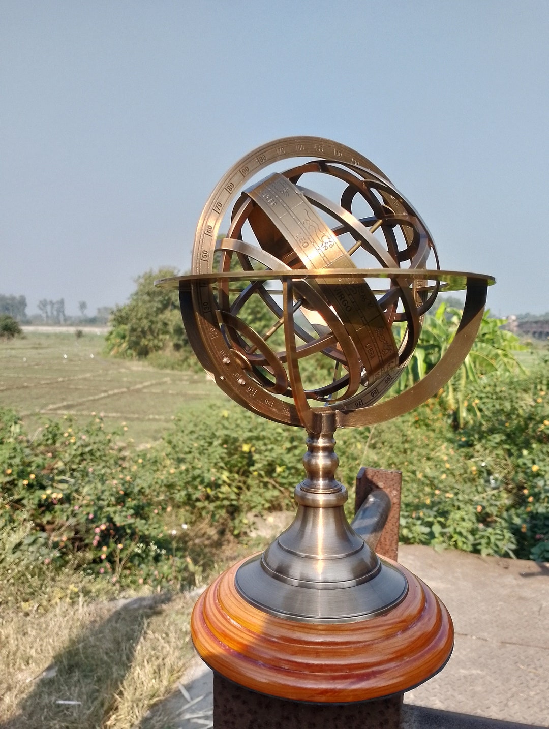 Brass 12 Armillary Sphere With Arrow Nautical Maritime Etsy