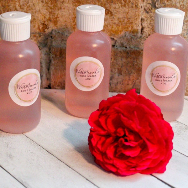 Organic Rose Water, Facial Toner, Natural Skin Care, Face Moisturizer, Spa Gift