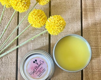 Natural Dandelion Salve, Healing Balm, Skin Care, Sore Muscle Relief, Holistic