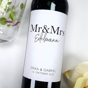 Personalized Wedding Gift Mr&Mrs || Wine Bottles Label Label Wedding Gift Wine Label Wedding Decoration Mr Mrs Personalized