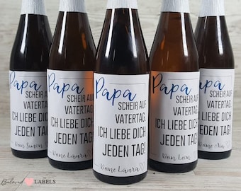 Personalisiertes Bier Flaschen Etikett Vatertag Geschenk für Männer || Bieretikett Vatertagsgeschenk Geburtstagsgeschenk Mann Vater Corona