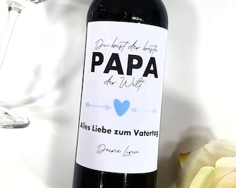 Personalized Wine Bottles Label Father's Day Gift | Wine Label Father's Day Gift Best Dad Father Dad Corona