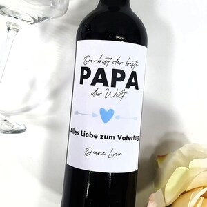 Personalisiertes Wein Flaschen Etikett Vatertag Geschenk | Weinetikett Vatertagsgeschenk Bester Papa Vater Dad Corona