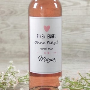 Wein Flaschen Etikett Geburtstag Muttertag Geschenk | Weinetikett Muttertagsgeschenk Geburtstagsgeschenk Mama Mutter Engel mothers day gift