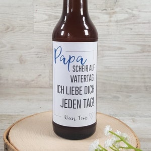 Personalisiertes Bier Flaschen Etikett Vatertag Geschenk für Männer | Bieretikett Vatertagsgeschenk Geburtstagsgeschenk Mann Vater Corona
