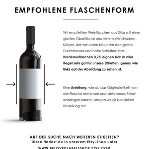 Personalisiertes Wein Flaschen Etikett Muttertag Geschenk Weinetikett Muttertagsgeschenk Beste Mama Mutter Scheiss auf mothers day gift Bild 6