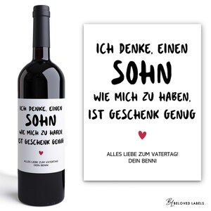 Eltern Geschenk | Personalisiertes Weinetikett | Geburtstagsgeschenk | Muttertag Muttertagsgeschenk | Vatertag Vatertagsgeschenk | Papa Mama