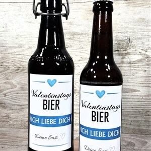 Personalized Beer Bottles Label Valentine's Day Gift Men Valentine's Day Beer Valentine's Day Gift Wine Label Him Friend Man image 3