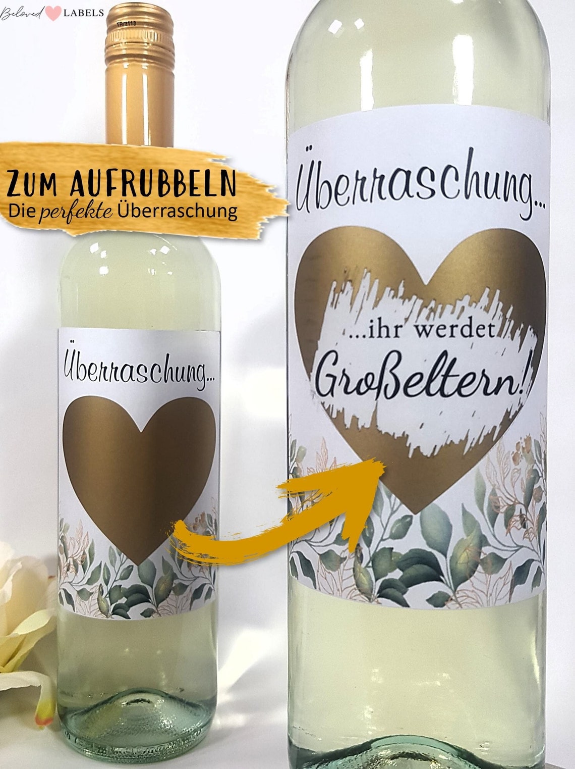 Personalisiertes Wein Flaschen Etikett Überraschung Etsy.de