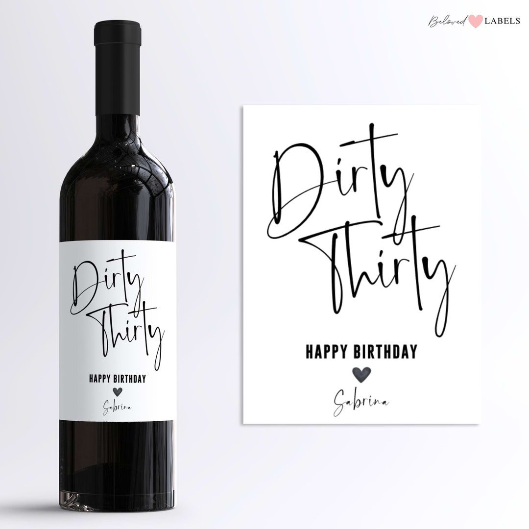 Personalisierbares Weinetikett Zum Geburtstag – Originelles Geschenk Mit Individuellem Text, 11x11 Cm, Matt