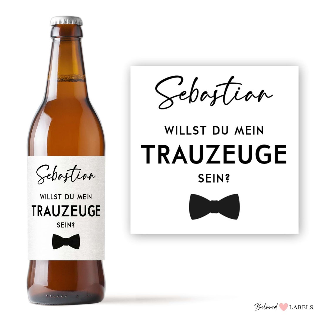 Personalized Beer Bottle Label Best Man Ask || Wedding Best Friend ...