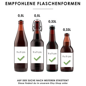 Personalisiertes Bier Flaschen Etikett Besser mit Bier Valentinstag für Männer Valentinstagsgeschenk Geschenk Weinetikett Ihn Freund Mann Bild 4