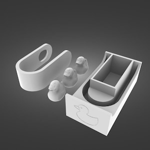 3D Printed Duck Launcher – Fun Desktop Toy for All Ages