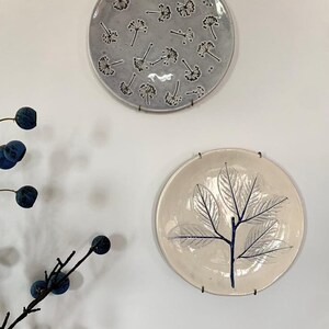 Handmade Set of Three Ceramic Wall Plates,Ceramic Plates,Wall Plate Vintage,Handmade Decorization,Wall Hanging,Beige Wall Plates,Home Decor