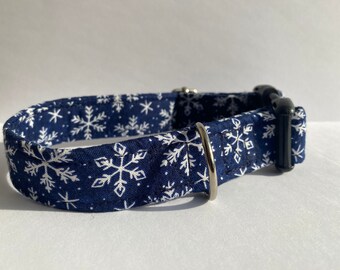 Collier pour chien flocon de neige d’hiver, collier pour chien Let It Snow