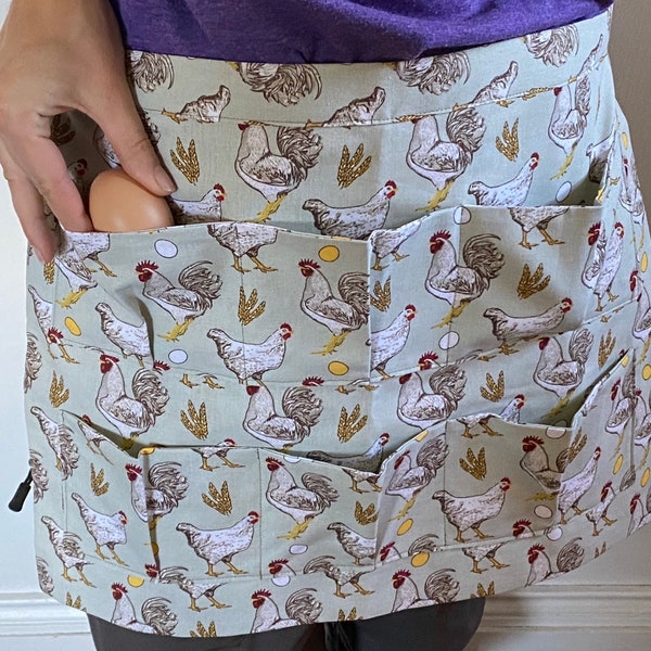 Egg Collecting Apron - 8 pockets