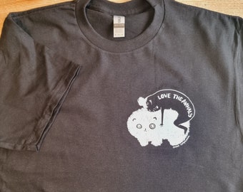 LOVE ANIMALS T-SHIRT - Love the Animals T-Shirt, Choose Compassion T-Shirt, Vegan T-Shirt, Kawaii Tee, Cute Animal T-Shirt, Kawaii Bear