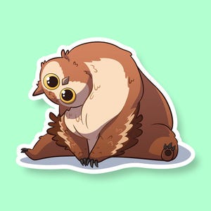 Owlbear DnD Monster Sticker - Dungeons and Dragons Sticker, Laptop Sticker, Water Bottle Sticker, Fantasy Sticker, D&D Sticker