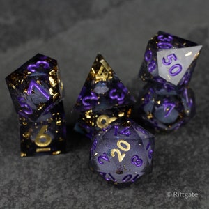 Witching Hour - Dice for DnD  / Liquid Core Dice Set for D&D, Dungeons and Dragons, Pathfinder, TTRPG, DnD