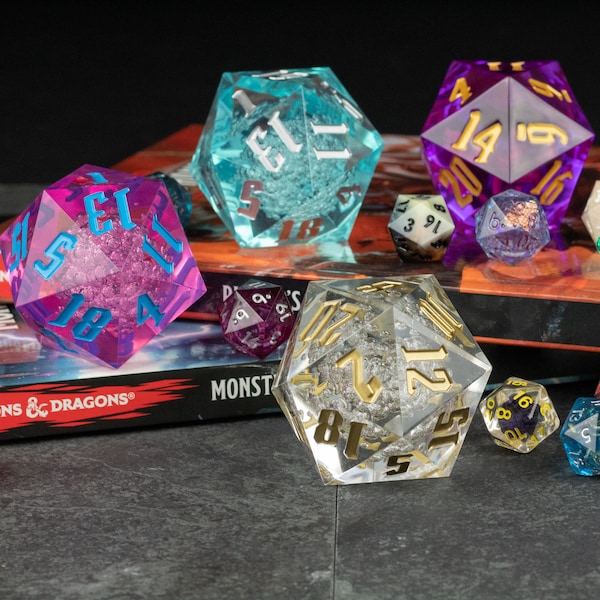 D20s géants de 55 mm - Dés pour D&D