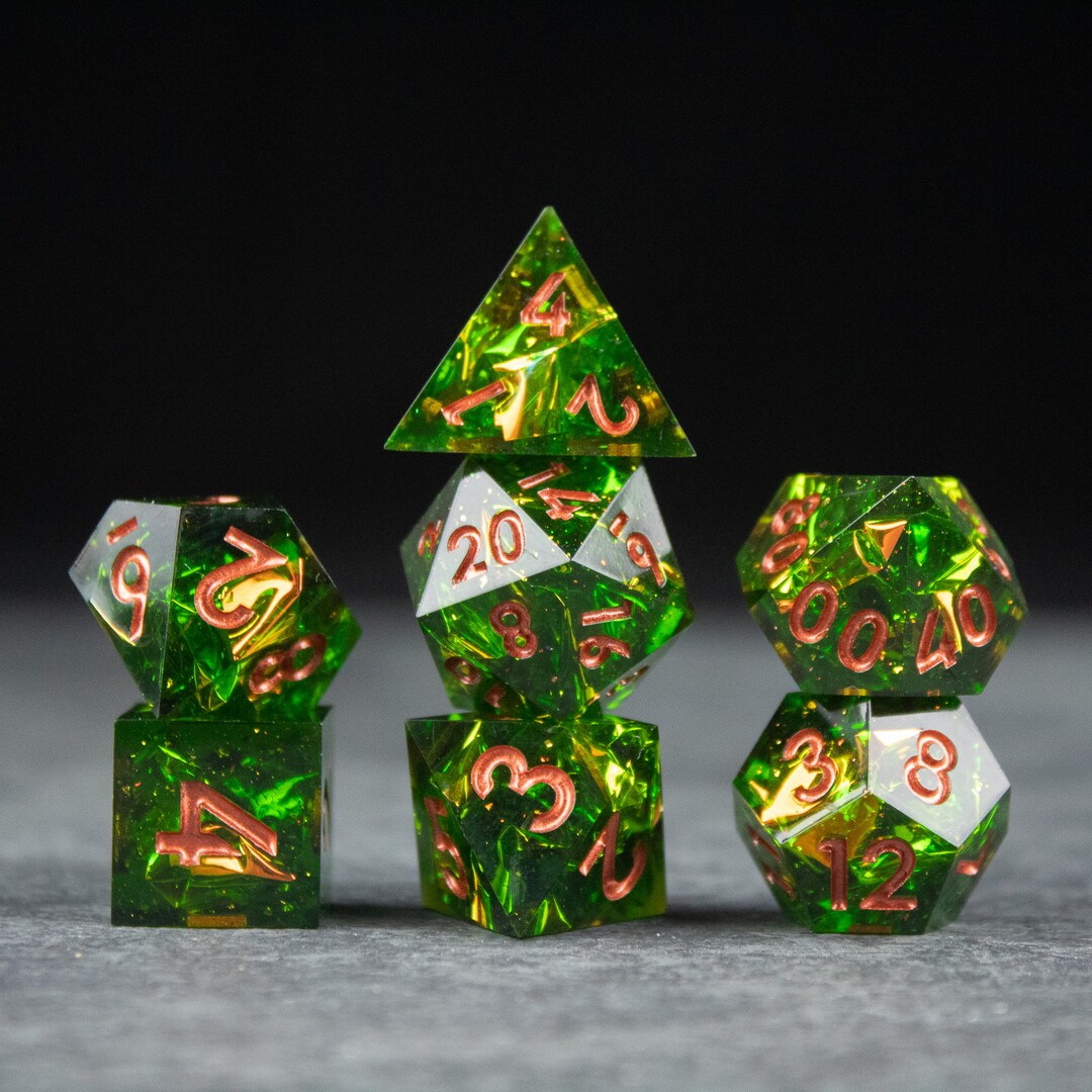Venom Dice Set Sharp Edge Dice for D&D Dungeons and Etsy