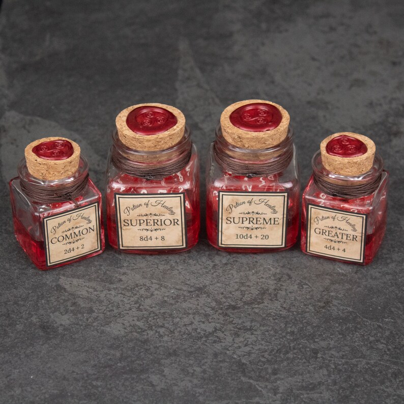 Potion of Healing // Health Potion // Dnd 5e Potion // Etsy Finland
