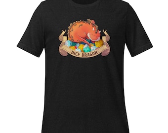 Camiseta de Dice Dragon DnD // Camisetas para Dungeons and Dragons, camiseta de DM, camiseta de Dungeon Master, camiseta de Nerd