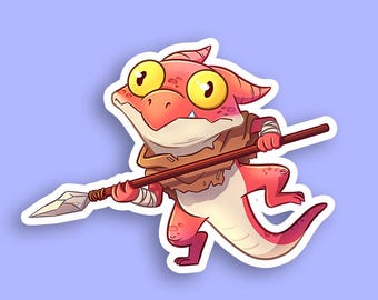 Kobold DnD Monster Sticker - Dungeons and Dragons Sticker, Laptop Sticker, Water Bottle Sticker, Fantasy Sticker, D&D Sticker