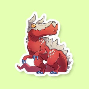 Tarrasque DnD Sticker - Dungeons and Dragons Sticker, Laptop Sticker, Water Bottle Sticker, Fantasy Sticker, D&D Sticker