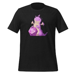 Amethyst Dragon DnD Shirt // // Shirts für Dungeons and Dragons, DM Shirt, Dungeon Master Shirt, Nerd Shirt