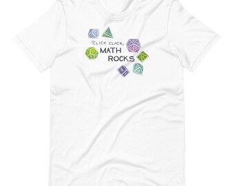 Camisa Math Rocks / Camiseta unisex, camiseta D&D, camiseta Nerdy