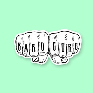 Bardcore DnD Sticker - DnD Stickers for Bard Class - Die Cut Weatherproof Vinyl Sticker - Laptop, Hydro Flask, Water Bottle Sticker