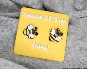 Bumblebee Earrings STL Files | Digital Download | 3D STL File | 3D Printing Files | 3D Printer STL Files For Printing