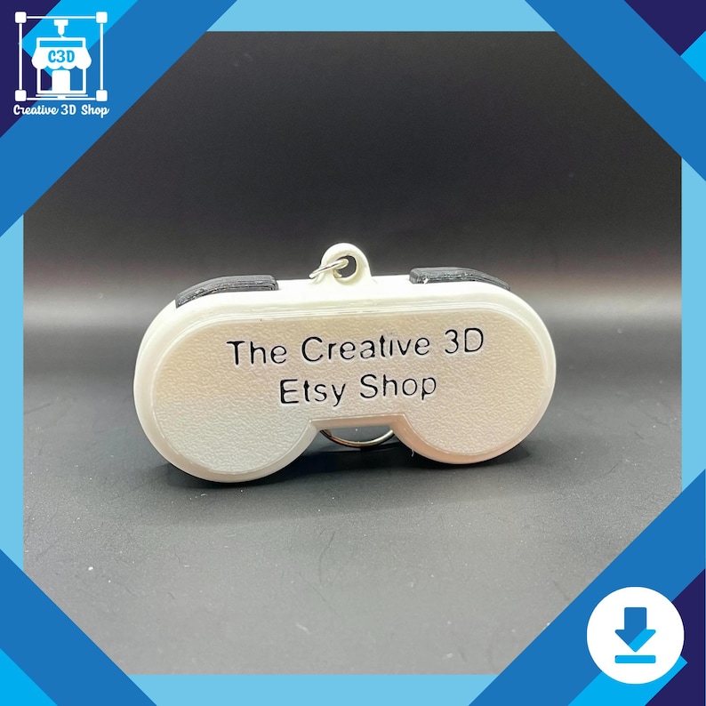 3D printed retro gaming keychain fidget with tactile clicky keys