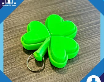 Shamrock Clicker Keychain STL File – 3D Printable Fidget Toy for Adults | Custom Keychain, Keyboard Fidget, STL Pack, and Clicker Design