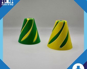 Spiral Fidget Cone STL File – 3D Printed Twisting Toy with Sliding Spiral Motion – Digital 3D Print File – 2-Piece STL Pack Download