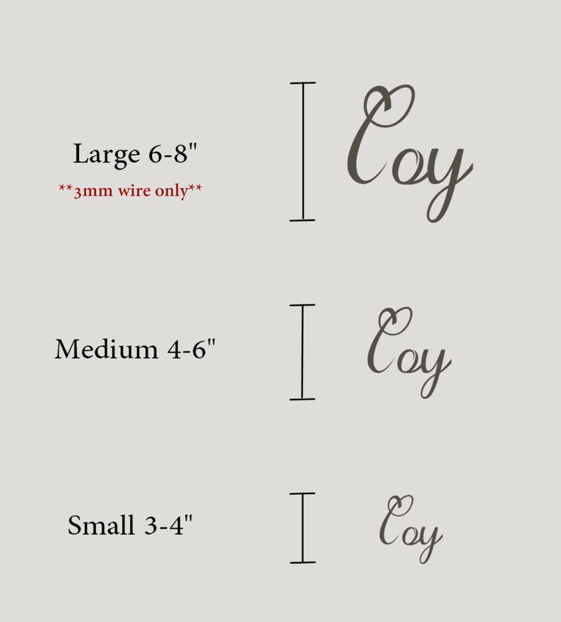 Custom Wire Words Sign Hello Font Wire Name Wire Sign Etsy