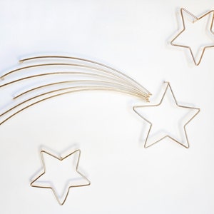 Shooting Star Set | Individual Stars | handmade wire star wall art | nursery wall stars | boho nursery