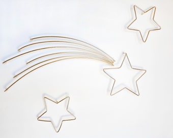 Shooting Star Set | Individual Stars | handmade wire star wall art | nursery wall stars | boho nursery