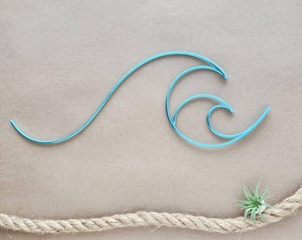 Ocean Waves Wire Art | Single Line Wire Art | Waves Wall Art