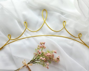 Tiara Crown Wire Wall Art Decor LARGE 20" | Princess Room Wall Art | wire words accent tiara