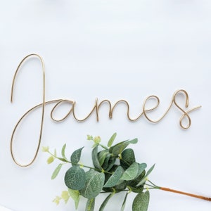 Custom Wire Words Sign Hello Font | Wire Name | Wire Sign | Wire Word Art | Metal Word Decor| Housewarming | Nursery Name