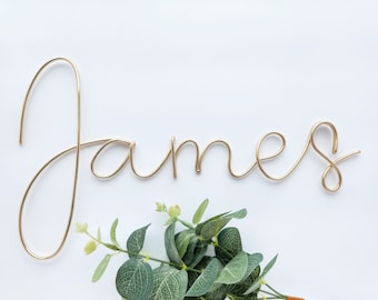 Custom Wire Words Sign Hello Font | Wire Name | Wire Sign | Wire Word Art | Metal Word Decor| Housewarming | Nursery Name