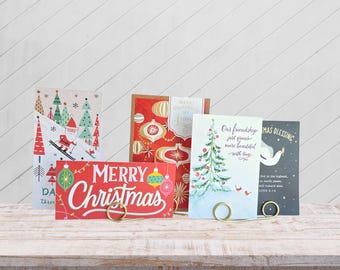 Custom Christmas Card Holder – Personalized Holiday Card Display – Multi-Use Photo & Card Organizer