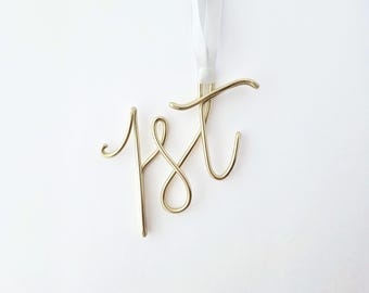 1st Wire Ornament | Birthday or Anniversary Ornament Gift