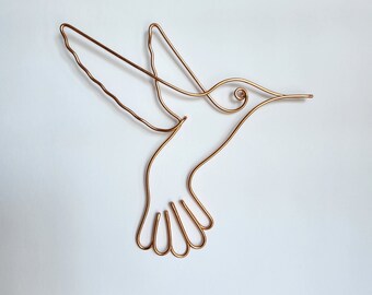 My newest make, wire hummingbird sculpture : r/WireWrapping